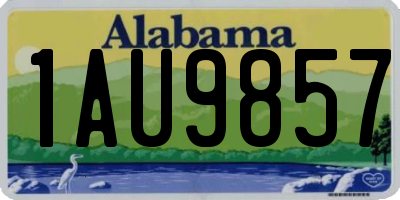 AL license plate 1AU9857