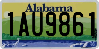 AL license plate 1AU9861