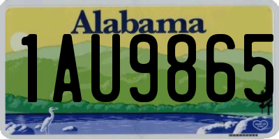 AL license plate 1AU9865