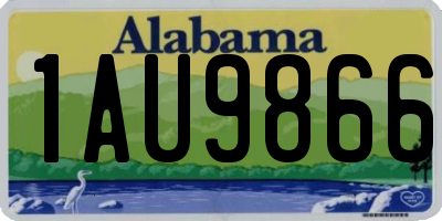 AL license plate 1AU9866