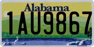 AL license plate 1AU9867