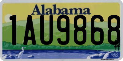 AL license plate 1AU9868