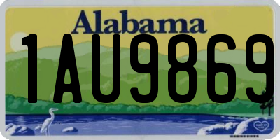 AL license plate 1AU9869