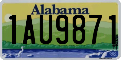 AL license plate 1AU9871