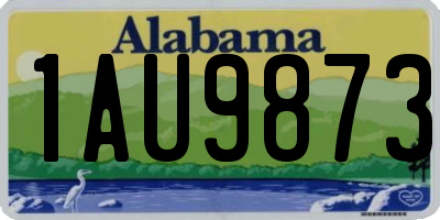 AL license plate 1AU9873