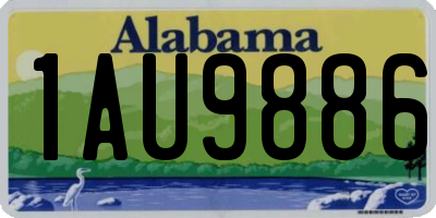 AL license plate 1AU9886