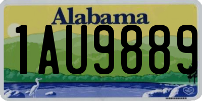 AL license plate 1AU9889