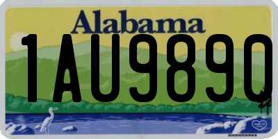 AL license plate 1AU9890