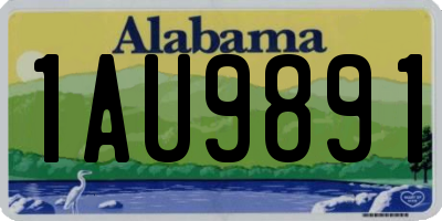 AL license plate 1AU9891