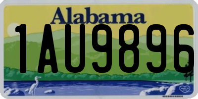 AL license plate 1AU9896
