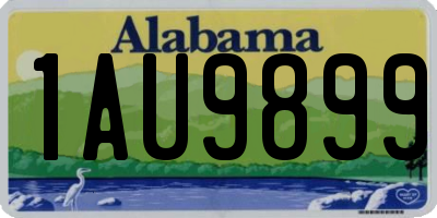AL license plate 1AU9899