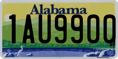 AL license plate 1AU9900