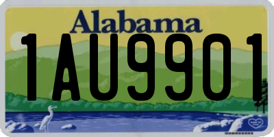 AL license plate 1AU9901