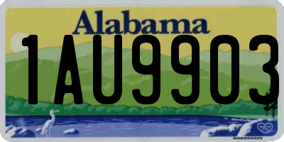 AL license plate 1AU9903