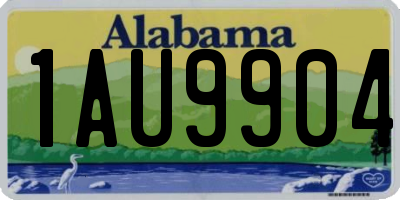 AL license plate 1AU9904