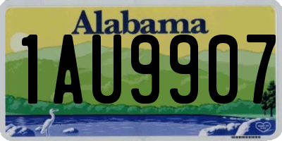 AL license plate 1AU9907