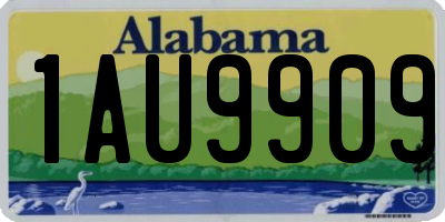 AL license plate 1AU9909