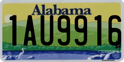 AL license plate 1AU9916