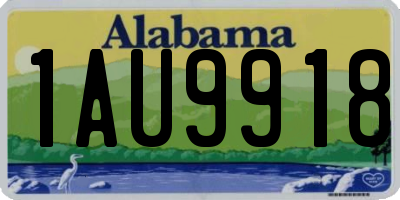 AL license plate 1AU9918