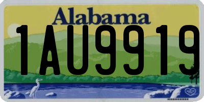 AL license plate 1AU9919