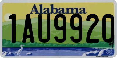 AL license plate 1AU9920