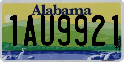 AL license plate 1AU9921