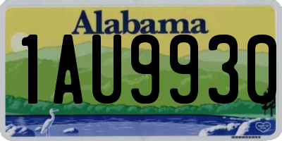 AL license plate 1AU9930