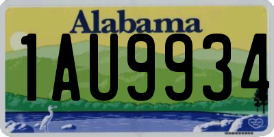 AL license plate 1AU9934