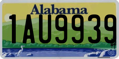 AL license plate 1AU9939