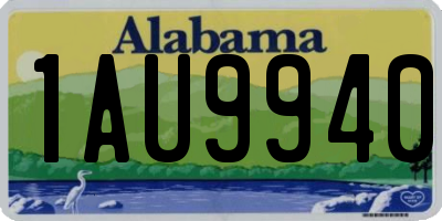 AL license plate 1AU9940