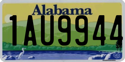 AL license plate 1AU9944