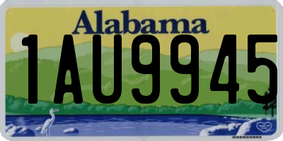 AL license plate 1AU9945
