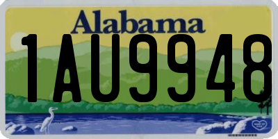 AL license plate 1AU9948