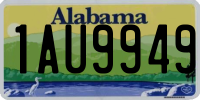AL license plate 1AU9949