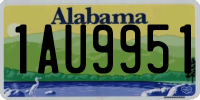AL license plate 1AU9951