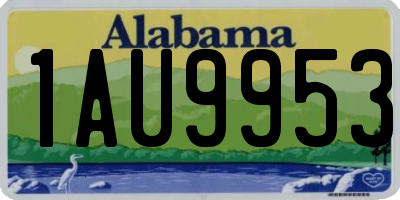 AL license plate 1AU9953