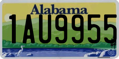 AL license plate 1AU9955