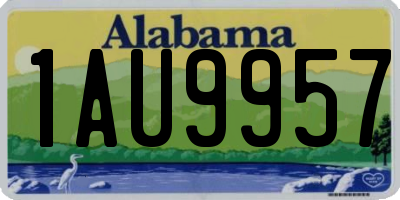 AL license plate 1AU9957