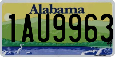 AL license plate 1AU9963
