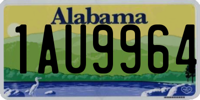 AL license plate 1AU9964