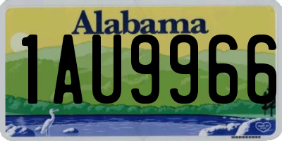 AL license plate 1AU9966