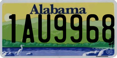 AL license plate 1AU9968