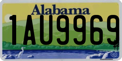 AL license plate 1AU9969