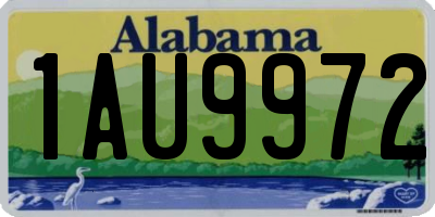 AL license plate 1AU9972