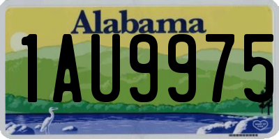 AL license plate 1AU9975