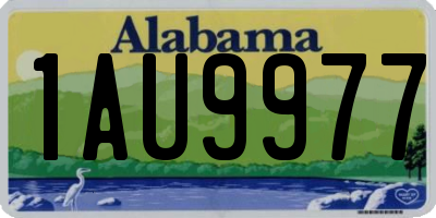 AL license plate 1AU9977