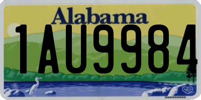 AL license plate 1AU9984
