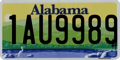 AL license plate 1AU9989