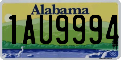 AL license plate 1AU9994