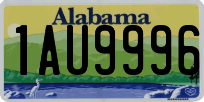 AL license plate 1AU9996